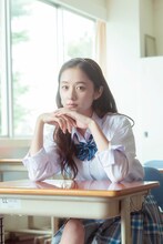 堀田真由扮する菅野芹奈。 (c)2021「ハニーレモンソーダ」製作委員会 (c)村田真優/集英社