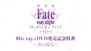 「劇場版『Fate/stay night [Heaven's Feel]』III.spring song Blu-ray&DVD発売記念特番～春に帰る～」のビジュアル。