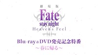 「劇場版『Fate/stay night [Heaven's Feel]』III.spring song Blu-ray&DVD発売記念特番～春に帰る～」のビジュアル。