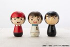 「キャプテン翼」翼、若林、日向が温かみある木目を活かしたこけしに