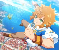 ゲームアプリ「たとえばラストダンジョン前の村の少年が序盤の街で暮らすような物語（仮）」ビジュアル