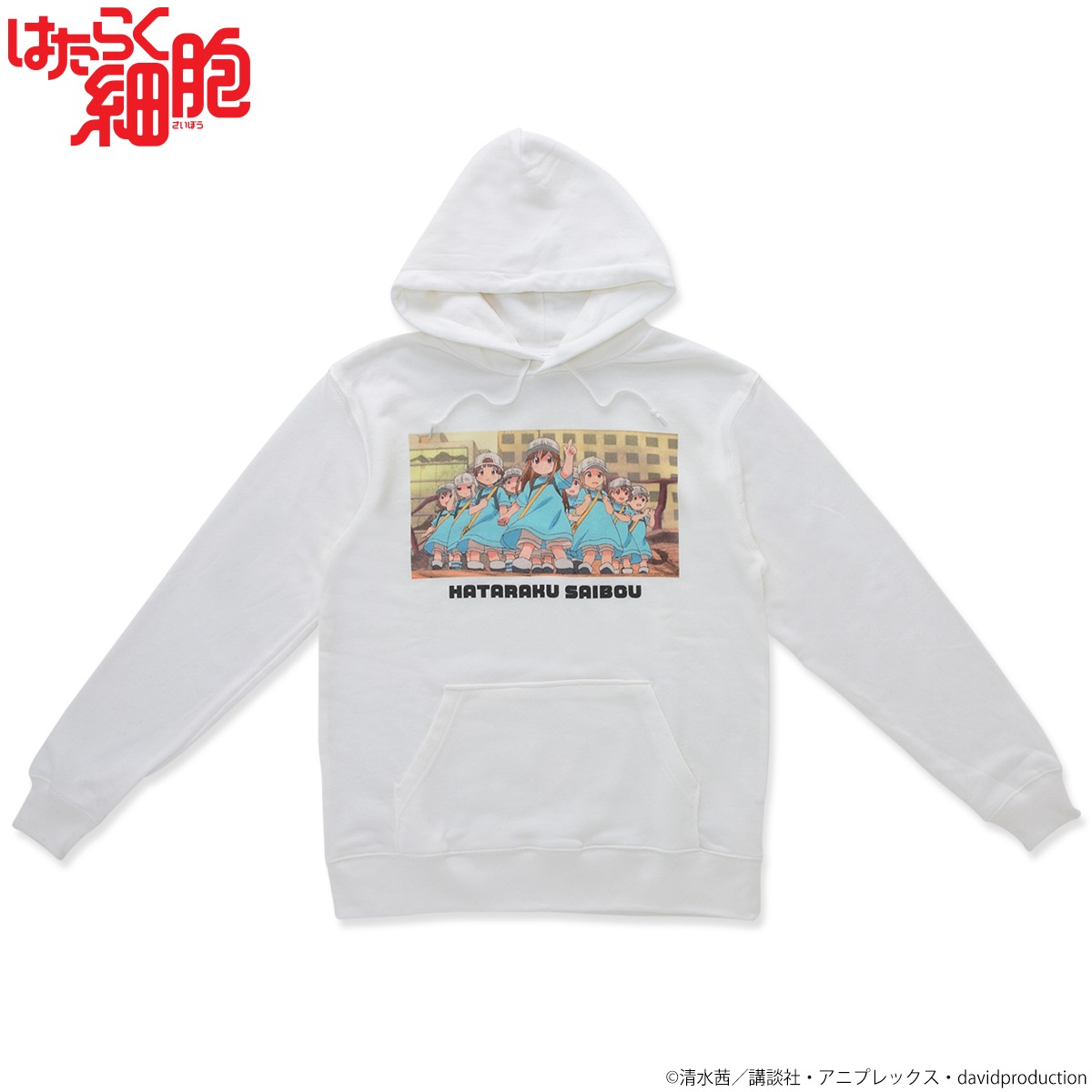 「はたらく細胞 シーンプリントパーカー」