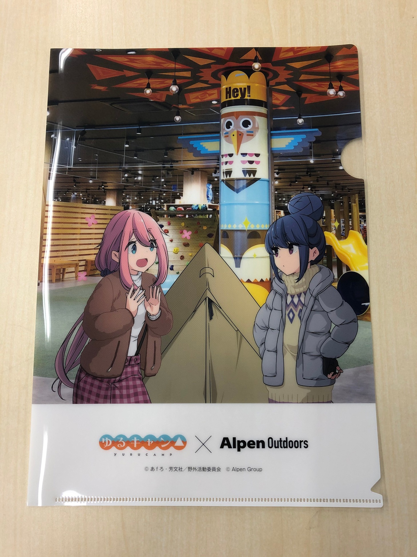 購入特典のA4クリアファイル。