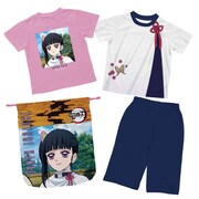 「鬼滅の刃 巾着入り2TOPSパジャマセット」栗花落カナ ヲ