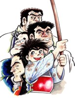 「おれは鉄兵」の版画。