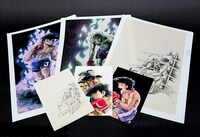 A4クリアファイルとポストカード。