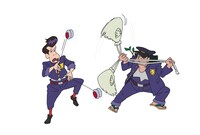 左からヨーヨー（CV：長田庄平）、給食袋（CV：松尾駿）。