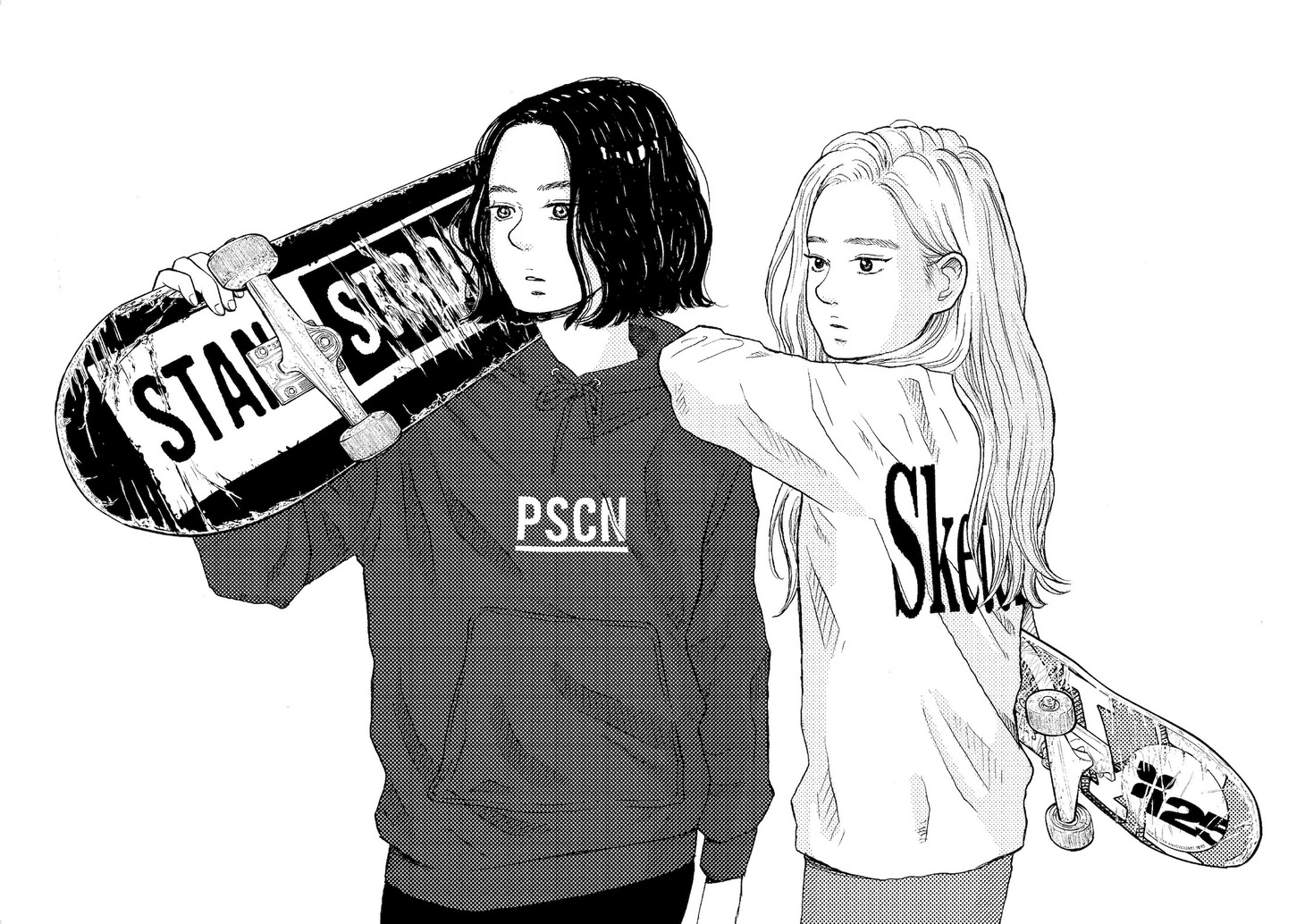 「PSCN×スケッチー COLLECTION」用の描き下ろしイラスト。