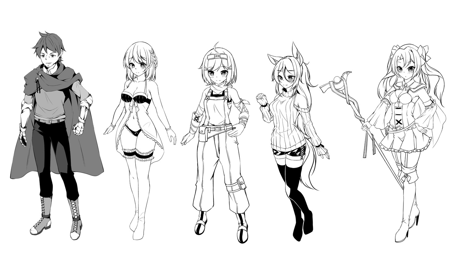 「ダンジョンが思ったよりも深くてどうしようもないので諦めて女の子を口説いていくことにした」イラスト
