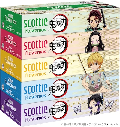 「スコッティ ティシュー フラワーボックス 鬼滅の刃」