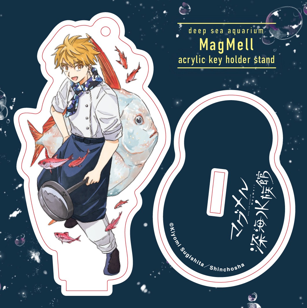 オリジナルグッズとして販売される、堂ヶ島嵐のアクリルスタンドキーホルダー。