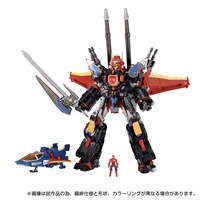 「ダイアクロン / グリッドマンユニバース 01 超神合体バトルスグリッドマン」グリッドマンとバトルハンガーが合体するとバトルスグリッドマンに。 (c)TOMY (c)円谷プロ