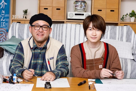 左から大柿ロクロウ、神木隆之介。