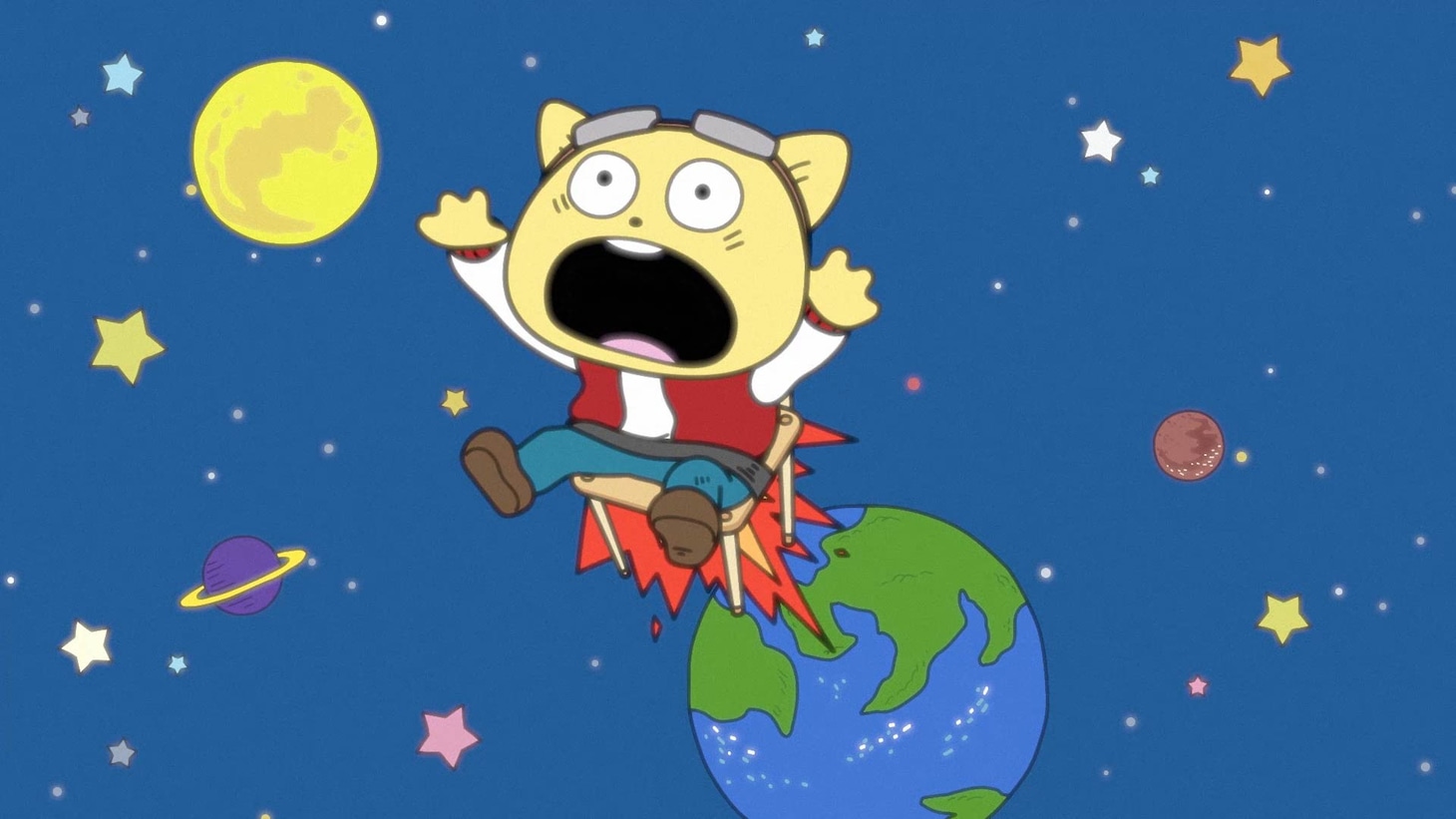 TVアニメ「宇宙なんちゃら こてつくん」より。 (c)2021 Space Academy/ちょっくら月まで委員会
