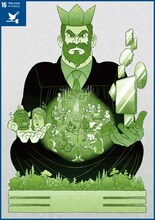 十日草輔による閻魔大王。