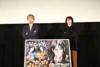 左から諏訪部順一、永井幸子。