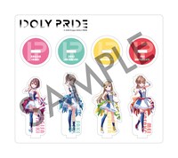 一部店舗で販売されるBlu-ray / DVD2巻特装版に付属するアクリルキャラクタースタンドと台座。