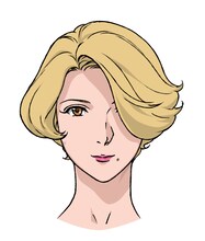 メイス・フラゥワー（CV：種崎敦美）
きれいなブロンドヘアーと口元のホクロが特徴的なハウンゼン356便の客室乗務員。ケネスに口説かれた際には大人な対応をみせる。