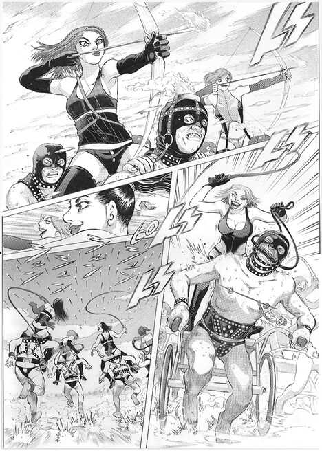 新井英樹が描き下ろしたマンガの1ページ。