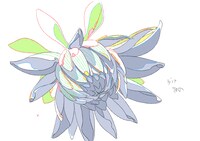 コラボ動画「綾波レイ、はじめての口紅」の原画。