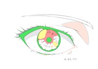 コラボ動画「綾波レイ、はじめての口紅」の原画。