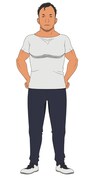 飛鳥永建（CV：黒田崇矢）。男子サッカー部監督。筋肉質の引き締まった体つきが特徴で、筋肉のチェックには余念がない。ジム通いが日課。