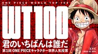「第1回 ONE PIECE キャラクター世界人気投票 WT 100」バナー