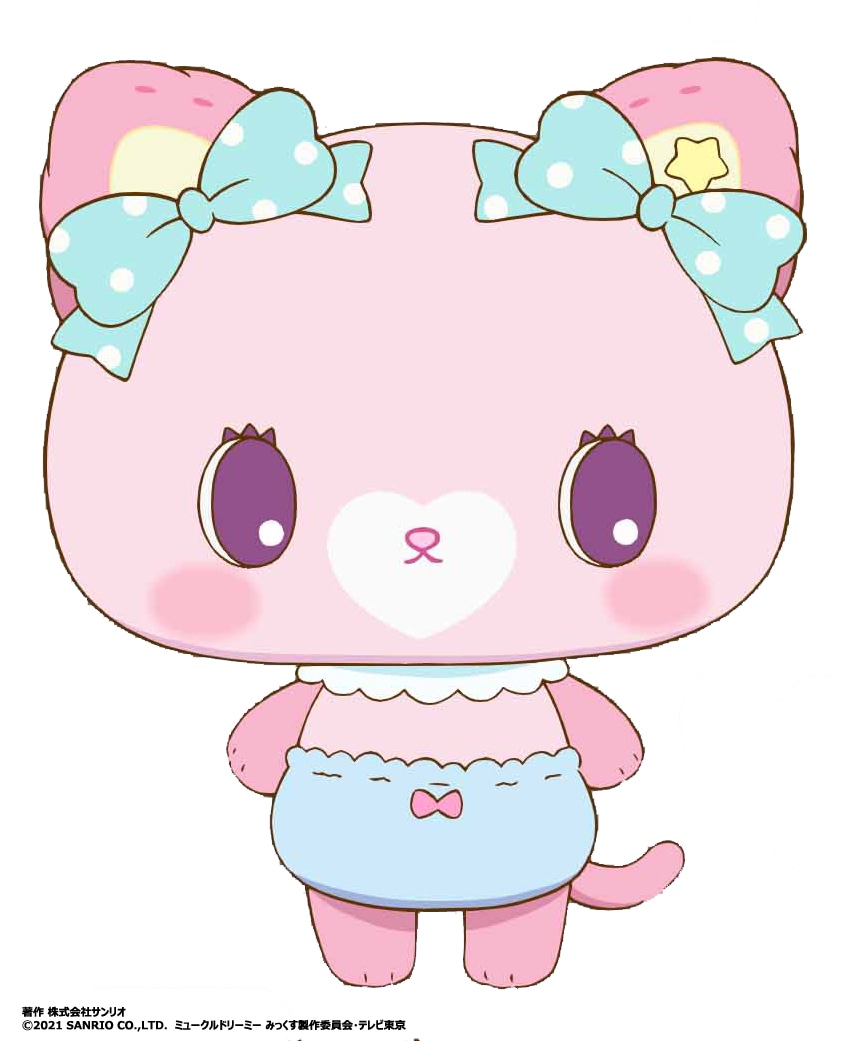 ちあちゃん。こねこの赤ちゃんのぬいぐるみ。みんなを笑顔にしてくれる元気いっぱいな女の子。あまえんぼうで抱っこしてもらうのが大好き。