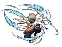 ゲーム「鬼滅の刃 ヒノカミ血風譚」より、嘴平伊之助。