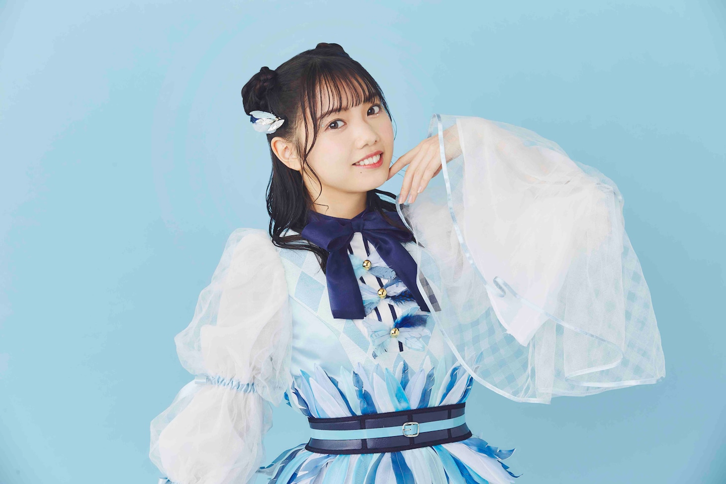 藍沢みんと役の日向未来。