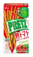 コラボ仕様の「プリッツ＜熟トマト＞」。(c)尾田栄一郎／集英社・フジテレビ・東映アニメーション