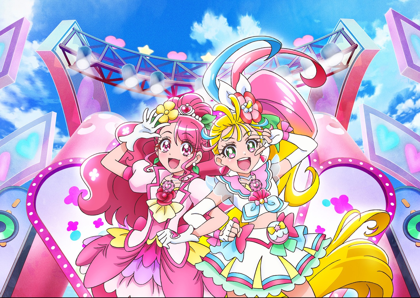 左からキュアグレース、キュアサマー。