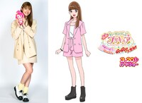 生見愛瑠と、生見愛瑠のキャラクター。