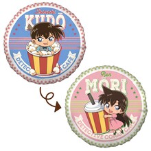 「ラウンドクッション（新一・蘭）」(c)青山剛昌／小学館・読売テレビ・TMS 1996