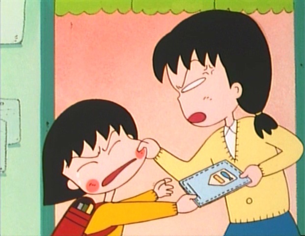アニメ「ちびまる子ちゃん」第1話「まる子、きょうだいげんかをする」より。(c)さくらプロダクション/日本アニメーション