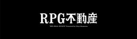 「RPG不動産」横長の白抜きロゴ。