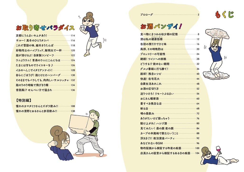 「新久千映のお酒バンザイ！」もくじ