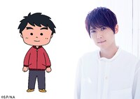 左から裕治、裕治を演じる梶裕貴。