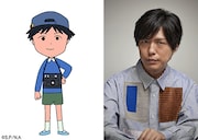 左からヒロシくん、ヒロシくんを演じる神谷浩史。(c)さくらプロダクション/日本アニメーション
