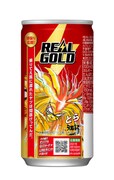 「うしおととら」のとらがデザインされた「リアルゴールド」の190ml缶。