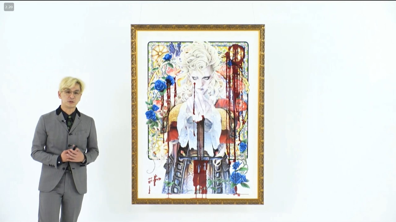 「SHUEISHA MANGA-ART HERITAGE」記者発表会見より、「THE ORIGINAL」シリーズについて説明しているシーン。