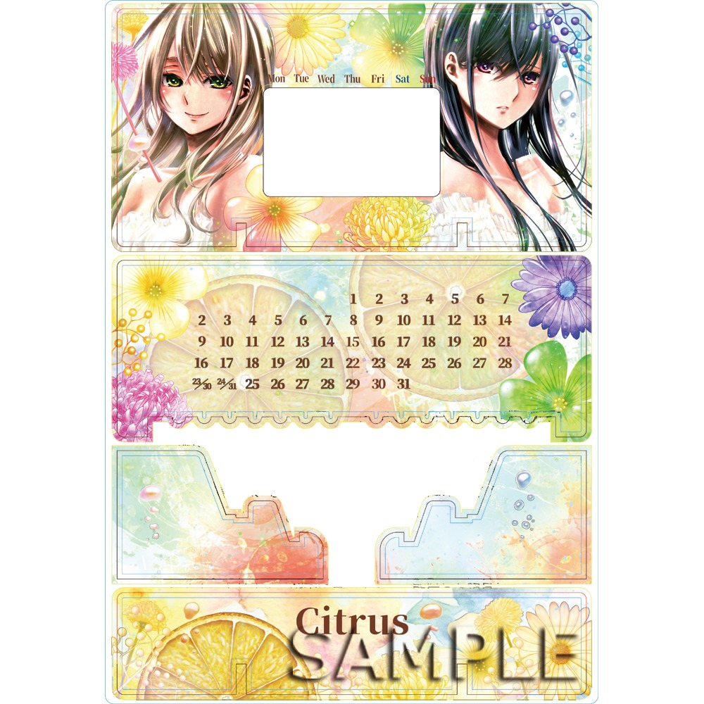 サブロウタ「citrus+」アクリル万年カレンダー