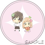 高嶋ひろみ「加瀬さんシリーズ」あさがおミニポーチの表。