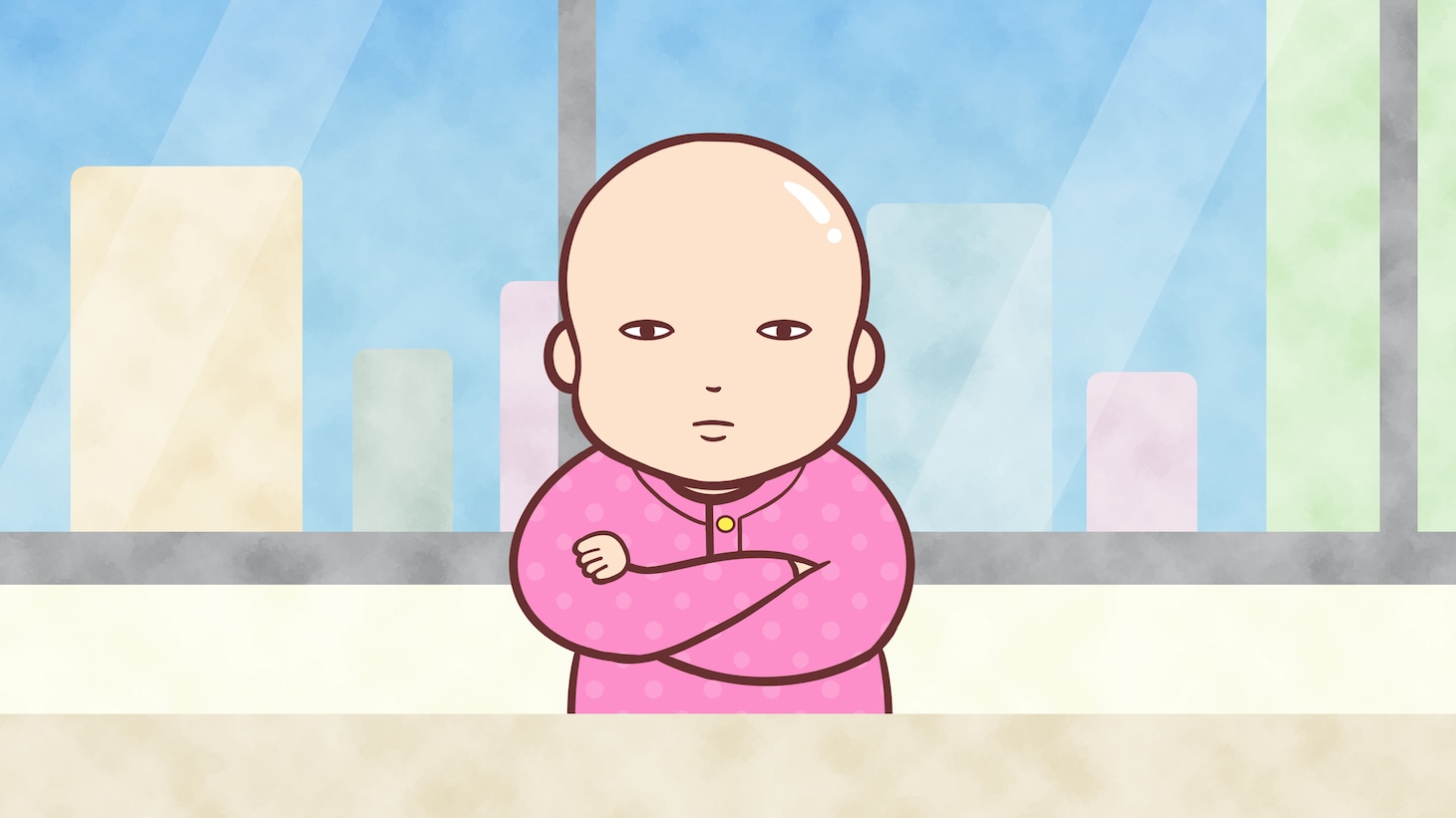 アニメ「赤ちゃん本部長」より。