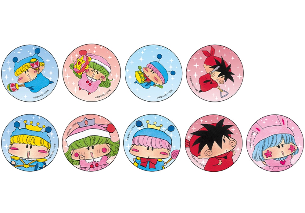 マンガのコマを使ったスクエア缶バッジ。 - 「ミルモでポン！」20周年