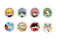 オリジナルのデフォルメイラストを使った缶バッジ。