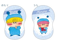 篠塚ひろむのイラストを使ったダイカットクッション。