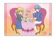 篠塚ひろむ描き下ろしイラストを使ったミニアクリルアート。