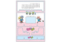 篠塚ひろむのイラストを使ったアクリル万年カレンダー。