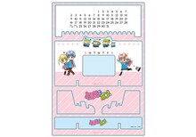 篠塚ひろむのイラストを使ったアクリル万年カレンダー。